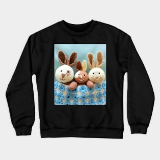 Three Bunnies in a Bed, and the Little One Said... Crewneck Sweatshirt